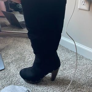 Woman’s Black Heeled Boots